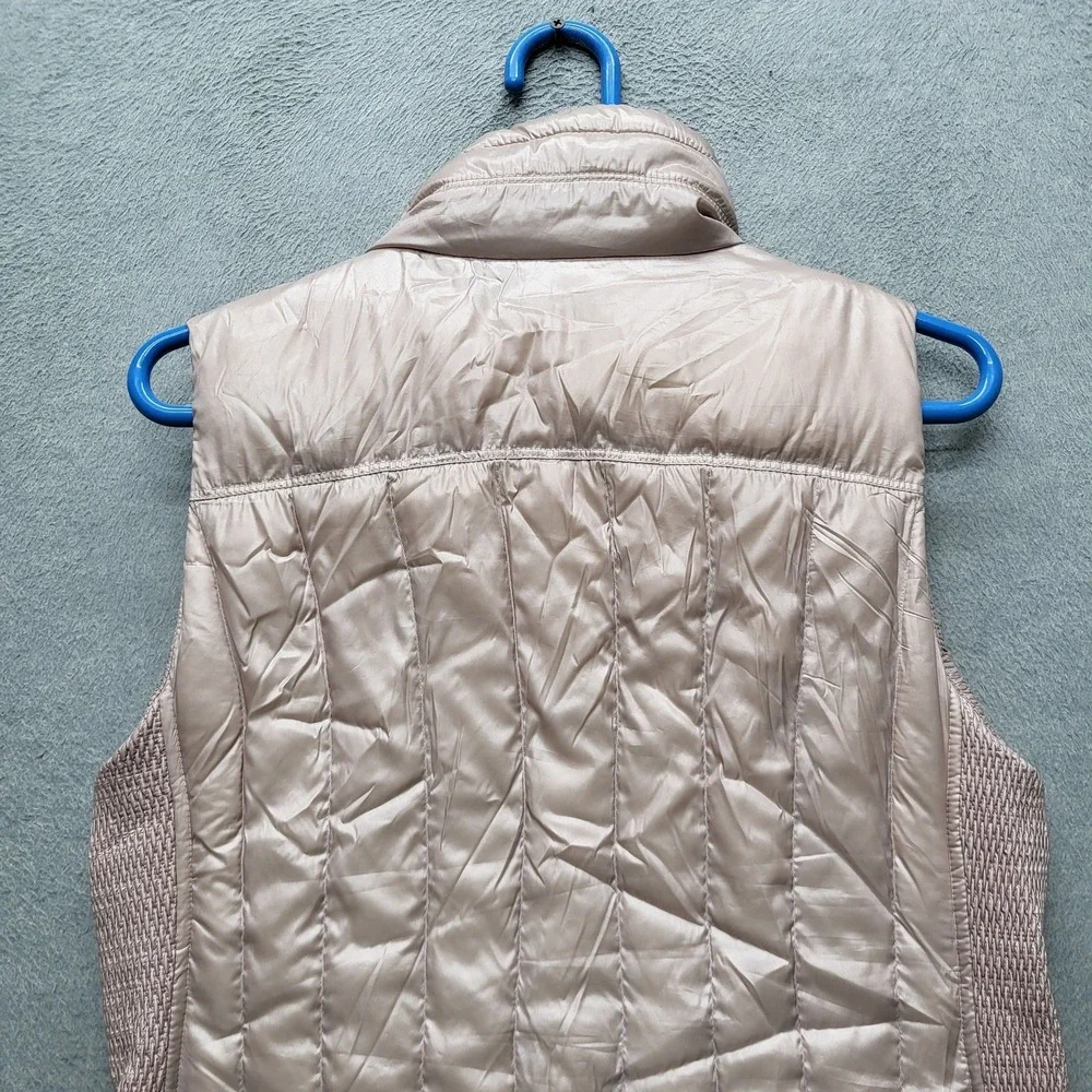Calvin Klein Performance Women Vest M Pink‎ Puffer Down Logo Zipper Sleeveless